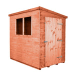 6x4 Classic Pent Shed, Door Gable Right